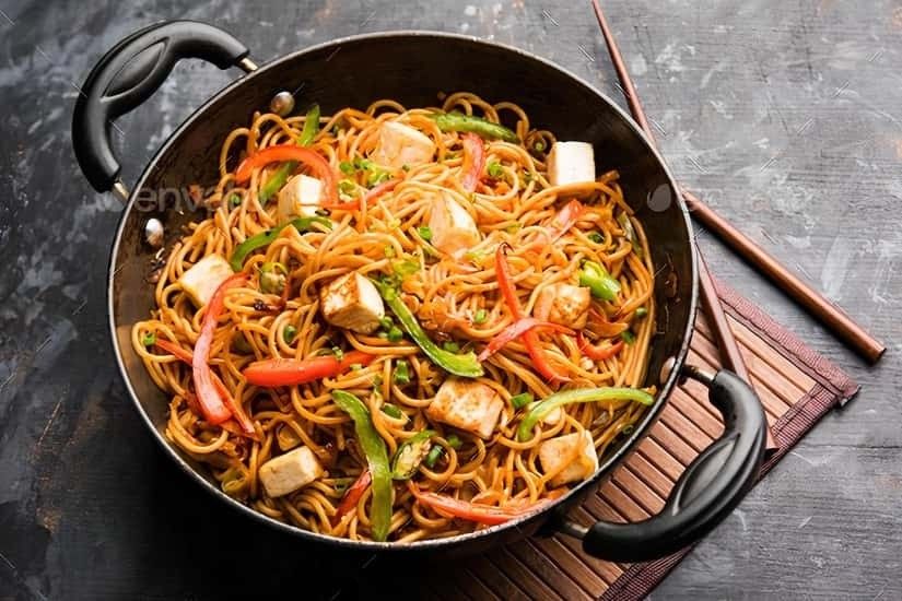 Mixed Vegetable Hakka Noodles